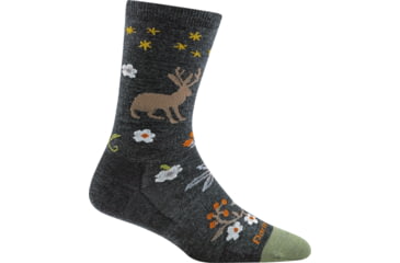 Image of Darn Tough Folktale Crew Light Sock - Womens, Charcoal, Large, 6016-CHARCOAL-L-DARN