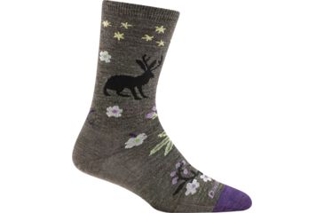Image of Darn Tough Folktale Crew Light Sock - Womens, Taupe, Large, 6016-TAUPE-L-DARN