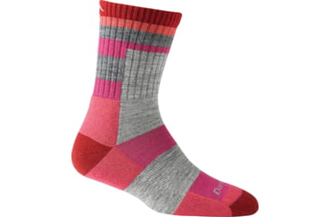 Image of Darn Tough Hike/Trek Light Hiker Aztec Micro Crew Sock - Womens-Cranberry-Large