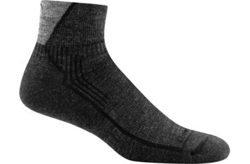 Image of Darn Tough Hiker 1/4 Cushion Sock - Mens, Black, Medium, 1959-BLACK-M-DARN