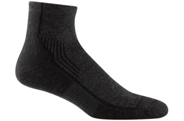 Image of Darn Tough Hiker 1/4 Midweight Sock with Cushion - Mens, Onyx Black, XX-Large, 1959-ONYX-BLACK-XXL-DARN