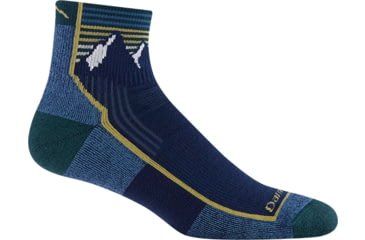 Image of Darn Tough Hiker 1/4 Midweight with Cushion Socks - Mens, Mountain Lake, Extra Large, 1959-C-9113-06