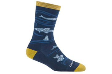 Image of Darn Tough Homer Crew Lightweight Socks w/Cushion - Womens, Deep Water, Medium, 6122-DEEP-WATER-M-DARN