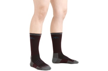 Image of Darn Tough Hunter Boot Lightweight Hunting Sock - Womens, Burgundy, Large, 2102-BURGUNDY-L-DARN