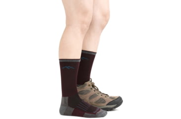 Image of Darn Tough Hunter Boot Lightweight Hunting Sock - Womens, Burgundy, Large, 2102-BURGUNDY-L-DARN