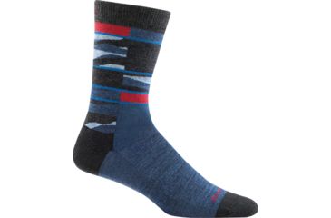 Image of Darn Tough Icefields Crew Light Sock - Mens, Denim, Large, 6019-DENIM-L-DARN