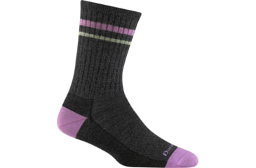 Image of Darn Tough Letterman Crew Lightweight Socks - Womens, Pewter, Small, 6064_PEWTER_S_DARN