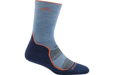 Image of Darn Tough Light Hiker Micro Crew Light Cushion Sock - Womens, Denim, Large, 1967-DENIM-L-DARN