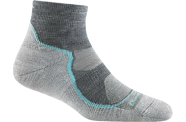 Image of Darn Tough Light Hiker Quarter Lightweight Hiker Sock - Womens, Slate, Small, 1987-SLATE-S-DARN