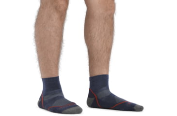 Image of Darn Tough Light Hiker Quarter Lightweight Hiking Sock - Mens, Denim, Extra Large, 1991-DENIM-XL-DARN