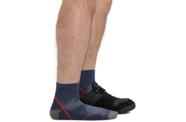 Image of Darn Tough Light Hiker Quarter Lightweight Hiking Sock - Mens, Denim, Extra Large, 1991-DENIM-XL-DARN