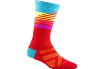 Image of Darn Tough Lillehammer Nordic Boot Lightweight Ski Sock - Womens, Red, Medium, 8031-RED-M-DARN