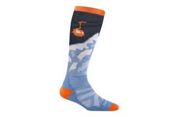 Image of Darn Tough Little Yeti OTC Midweight with Cushion Socks, Midnight, Large, 3809-MIDNIGHT-L-DARN