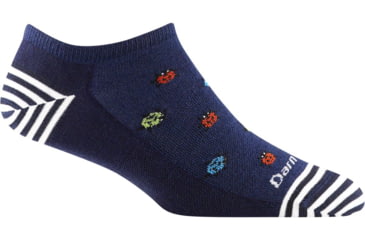 Image of Darn Tough Lucky Lady No Show Lightweight Sock - Womens, Midnight, Large, 6074-MIDNIGHT-L-DARN