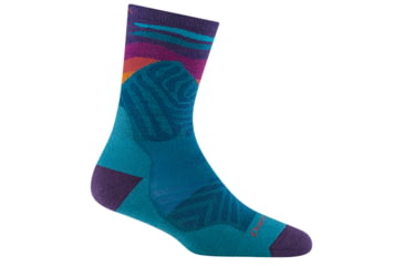 Image of Darn Tough Mirnavated Micro Crew Ultra-Lightweight Socks w/Cushion - Womens, Cascade, Small, 1067-CASCADE-S-DARN