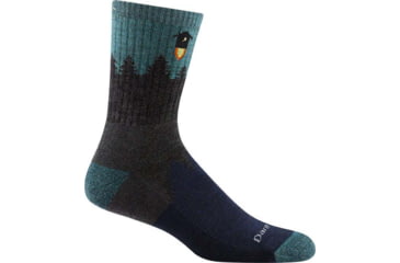 Image of Darn Tough Number 2 Micro Crew Midweight Hiking Sock - Mens, Gray, Extra Large, 1974-GRAY-XL-DARN