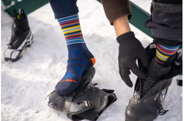 Image of Darn Tough Oslo Nordic Boot Lightweight Ski Sock - Mens, Eclipse, Extra Large, 8034-ECLIPSE-XL-DARN