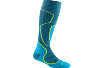 Image of Darn Tough Outer Limits OTC Lightweight w/ Cushion/ Padded Shin Socks - Womens, Cascade, Small, 8038-CASCADE-S-DARN