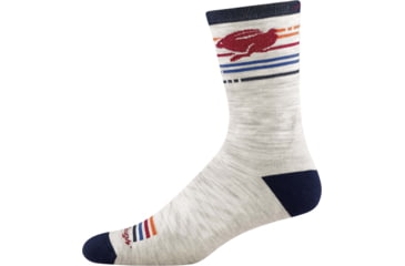 Image of Darn Tough Pacer Micro Crew Ultra-Lightweight Running Sock - Mens, Ash, Medium, 1041-ASH-M-DARN