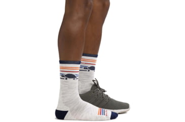 Image of Darn Tough Pacer Micro Crew Ultra-Lightweight Running Sock - Mens, Ash, Medium, 1041-ASH-M-DARN