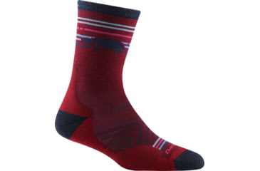Image of Darn Tough Pacer Micro Crew Ultra-Lightweight w/Cushion Running Sock - Womens, Burgundy, Small, 1050-BURGUNDY-S-DARN