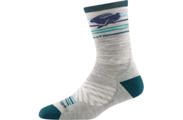 Image of Darn Tough Pacer Micro Crew Ultra-Lightweight w/ Cushion Running Sock - Womens, Gray, Large, 1050-GRAY-L-DARN