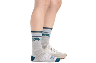 Image of Darn Tough Pacer Micro Crew Ultra-Lightweight w/ Cushion Running Sock - Womens, Gray, Large, 1050-GRAY-L-DARN