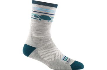 Image of Darn Tough Pacer Micro Crew Ultra-Lightweight w/ Cushion Running Sock - Womens, Gray, Large, 1050-GRAY-L-DARN