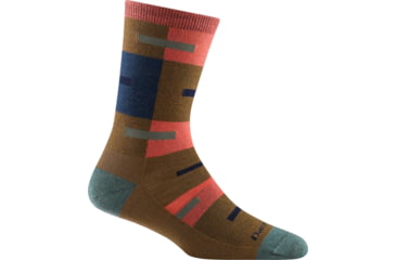 Image of Darn Tough Patchwork Crew Lightweight Sock - Womens, Toffee, Large, 6076-TOFFEE-L-DARN