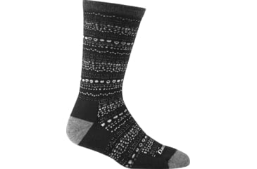 Image of Darn Tough Pebbles Crew Light Cushion - Womens, Black, Small, 1614-BLACK-S-DARN