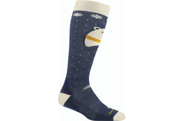 Image of Darn Tough Polar Bear OTC Midweight w/ Cushion/ Padded Shin Socks - Kids, Blue, Small, 3802-BLUE-S-DARN