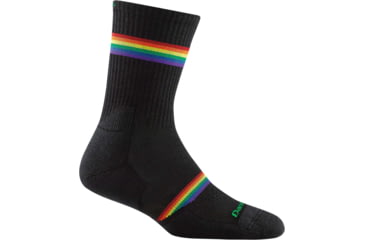 Image of Darn Tough Prism Jr. Crew Lightweight Sock - Kids, Black, Medium, 3031-BLACK-M-DARN