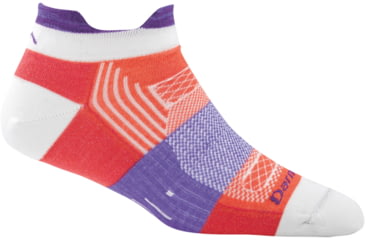 Image of Darn Tough Pulse No Show Tab Light Cushion Sock - Womens, Coral, Medium, 1797-CORAL-M-DARN