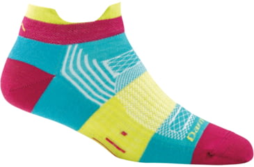 Image of Darn Tough Pulse No Show Tab Light Cushion Sock - Womens, Teal, Medium, 1797-TEAL-M-DARN
