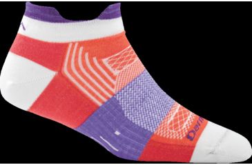 Image of Darn Tough Pulse No Show Tab Light Sock - Womens, Coral, Medium, 1796-CORAL-M-DARN