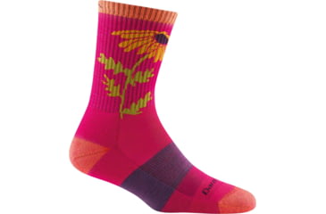 Image of Darn Tough Queen Bee Micro Crew Lightweight Hiking Sock - Womens, Boysenberry, Large, 1988-BOYSENBERRY-L-DARN