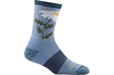 Image of Darn Tough Queen Bee Micro Crew Lightweight Hiking Sock - Womens, Vapor, Small, 1988-VAPOR-S-DARN