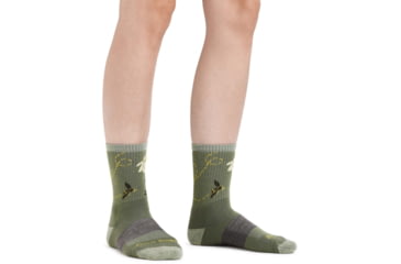 Image of Darn Tough Queen Bee Micro Crew Lightweight Hiking Sock - Womens, Willow, Medium, 1988-WILLOW-M-DARN