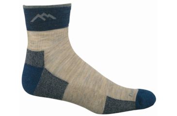 Image of Darn Tough Run/Bike 1/4 Sock Cushion Clearance - Men's - Light Denim XL