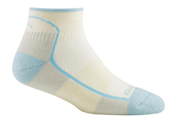Image of Darn Tough Run/Bike 1/4 Sock Cushion - Women's-Glacier-Large