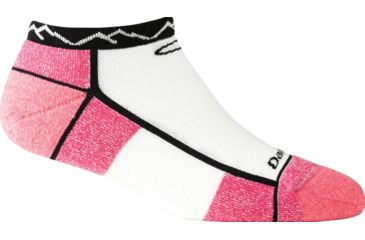 Image of Darn Tough Run/Bike No-Show Mountain Top Sock - Women's-Hot Pink-Medium