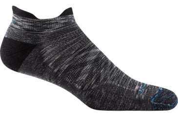 Image of Darn Tough Run No Show Tab Ultra-Lightweight Running Sock w/Cushion, Space Gray, Medium, 1039-SPACE-GRAY-M-DARN
