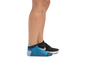 Image of Darn Tough Run No Show Tab Ultra-Lightweight Running Sock - Womens, Baltic, Medium, 1043-BALTIC-M-DARN
