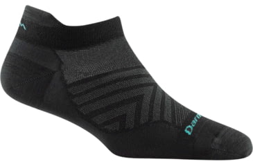 Image of Darn Tough Run No Show Tab Ultra-Lightweight Running Sock - Womens, Black, Small, 1043-BLACK-S-DARN