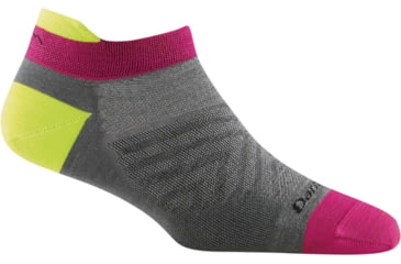 Image of Darn Tough Run No Show Tab Ultra-Lightweight Running Sock - Womens, Gray, Medium, 1043-GRAY-M-DARN