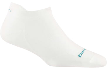 Image of Darn Tough Run No Show Tab Ultra-Lightweight Running Sock - Womens, White, Large, 1043-WHITE-L-DARN