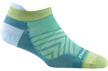 Image of Darn Tough Run No Show Tab Ultra-Lightweight Sock - Womens, Aqua, Small, 1043-AQUA-S-DARN