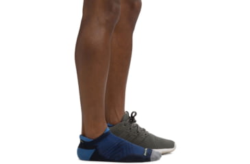 Image of Darn Tough Run No Show Tab Ultra-Lightweight w/ Cushion Running Sock - Mens, Eclipse, Extra Large, 1039-ECLIPSE-XL-DARN