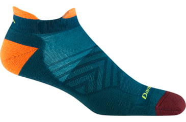 Image of Darn Tough Run No Show Tab Ultra-Lightweight with Cushion Socks - Mens, Dark Teal, Large, 1039_DARK_TEAL_L_DARN