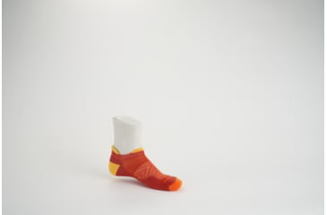 Image of Darn Tough Run No Show Tab Ultra-Lightweight with Cushion Socks - Mens, Lava, Large, 1039-LAVA-L-DARN